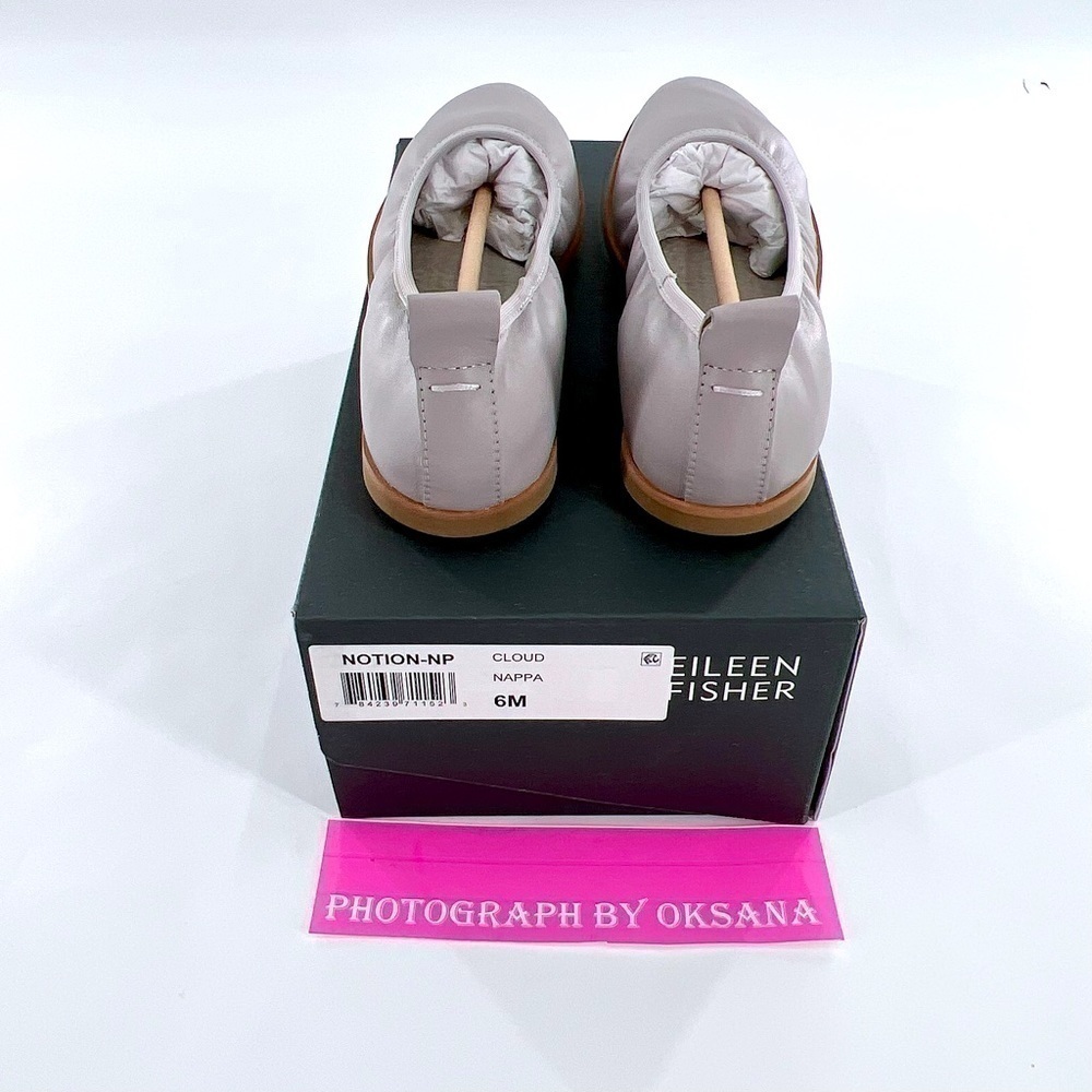 EILEEN FISHER Notion Ballet Flat color: Nappa size 6 M NIB - Picture 5 of 8